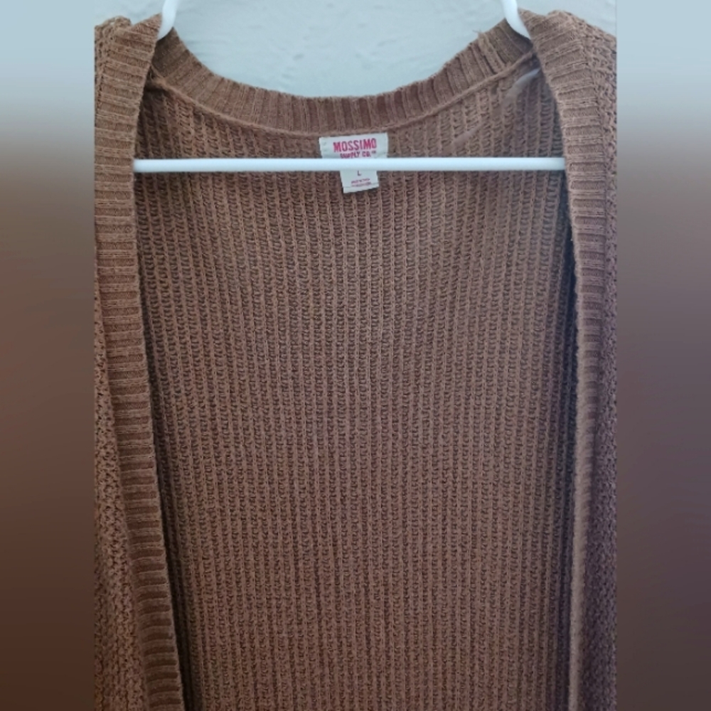 Brown Knit Cardigan